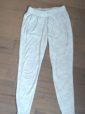White Camo Women's NoBull Jogger Pants with Drawstring Waist